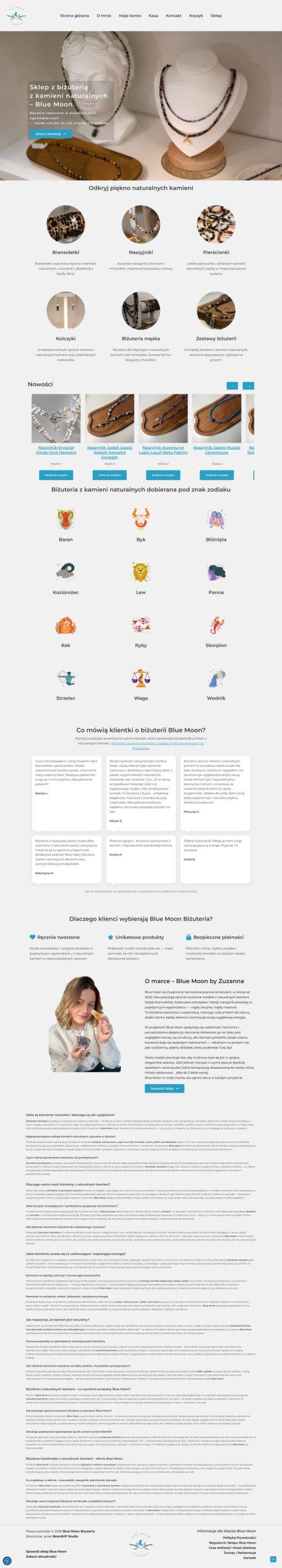 Sklep internetowy z biżuterią